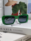 Dior Square Green Lens Sunglasses for Women