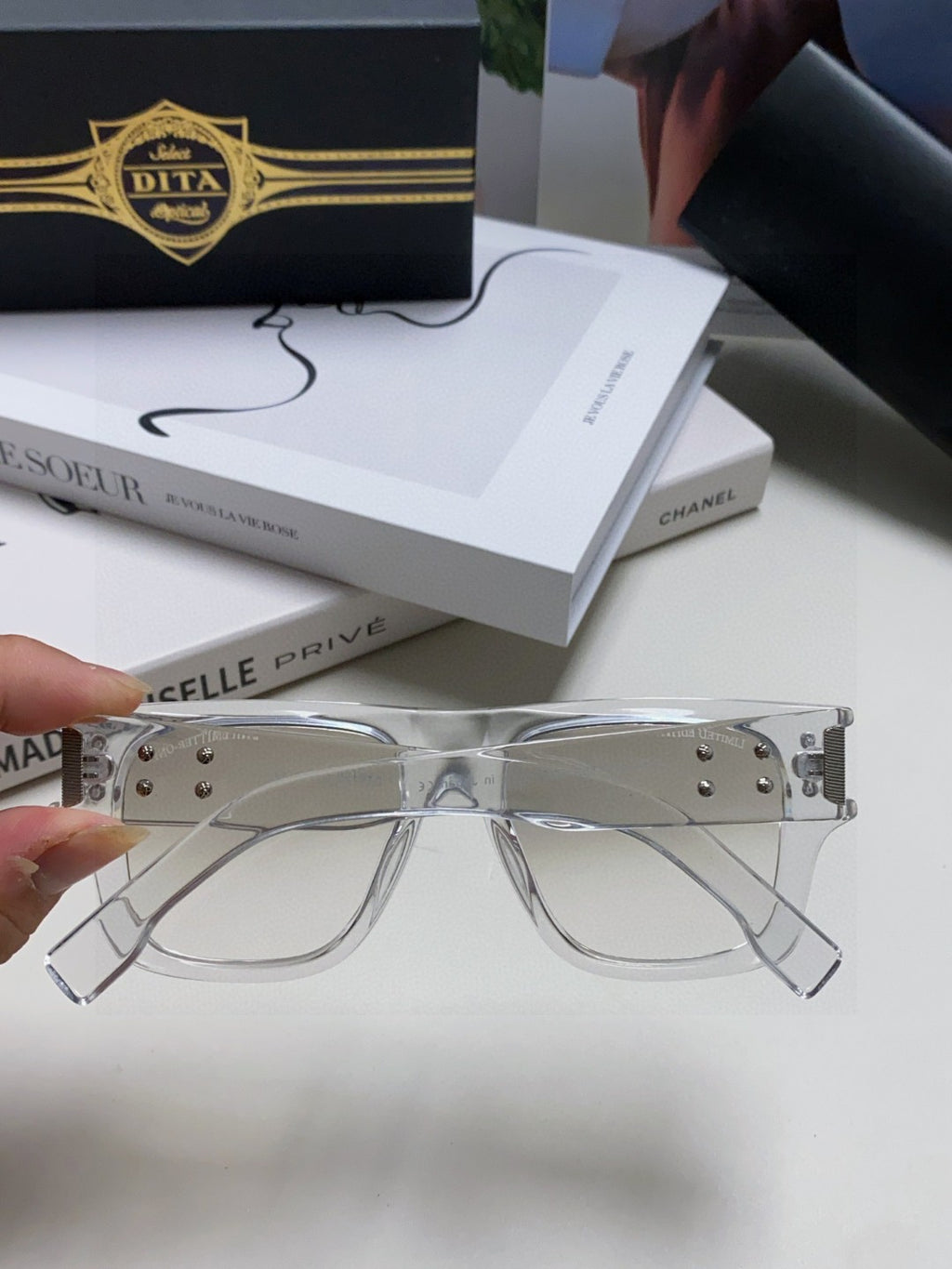 Dita Square Gray Lens Sunglasses for Men & Women - 432995 - detail image 4