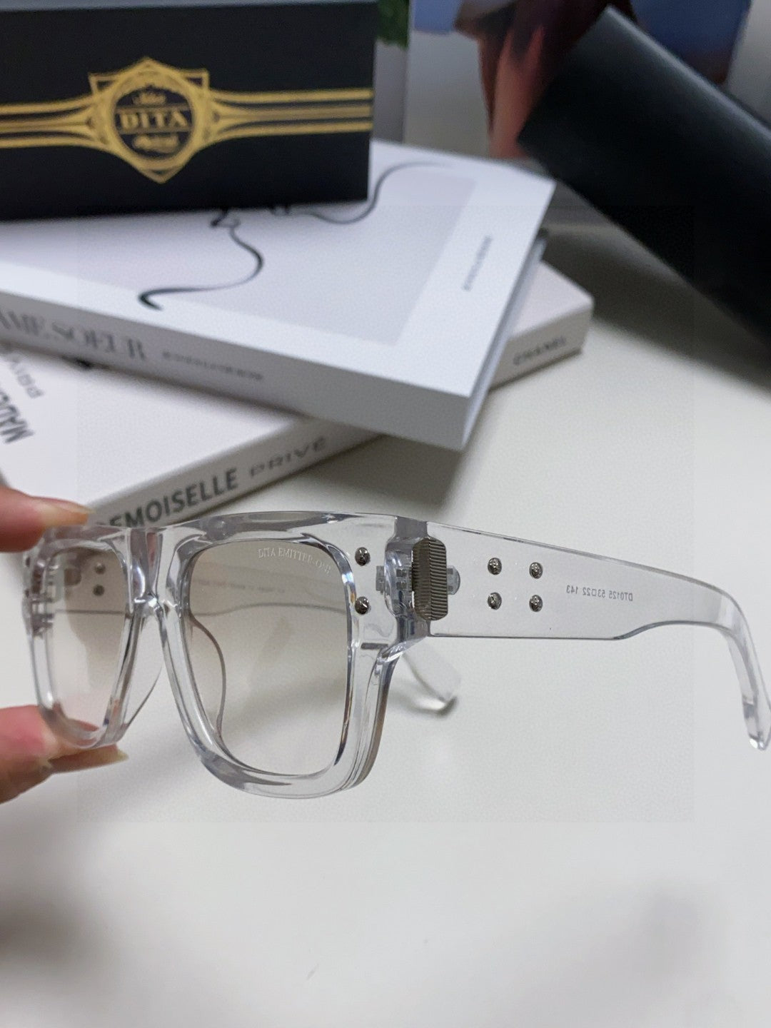 Dita Square Gray Lens Sunglasses for Men & Women - 432995 - detail image 5