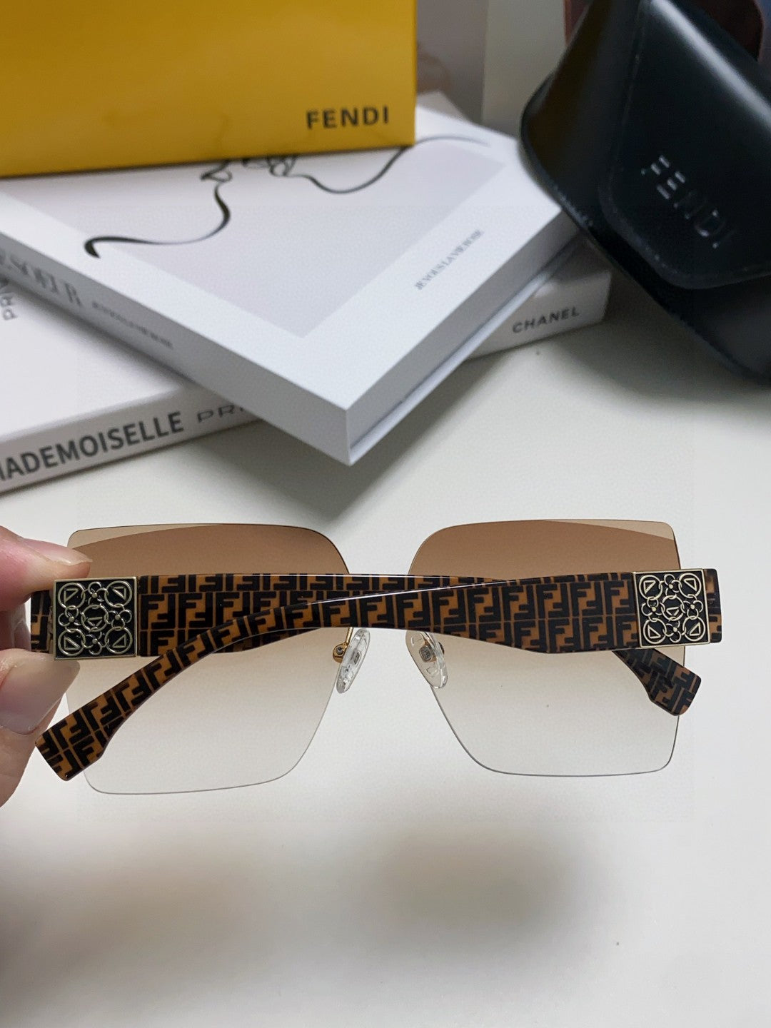 Fendi Polarized Square Brown Lens Sunglasses for Women - 432737 - detail image 4