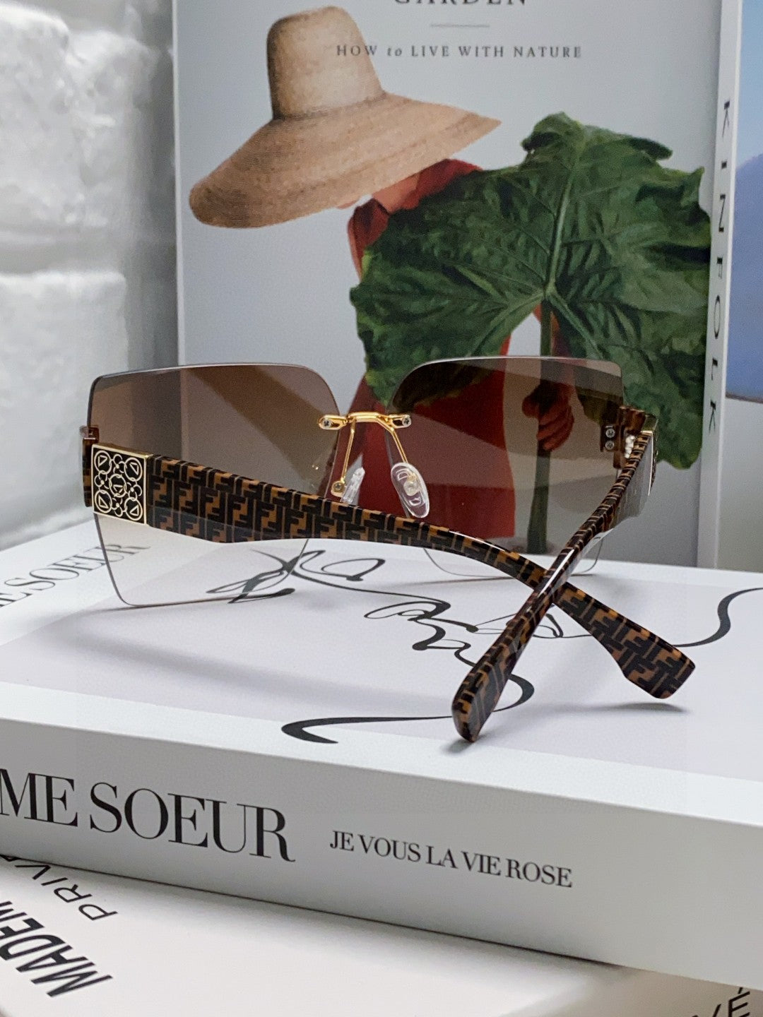 Fendi Polarized Square Brown Lens Sunglasses for Women - 432737 - detail image 2