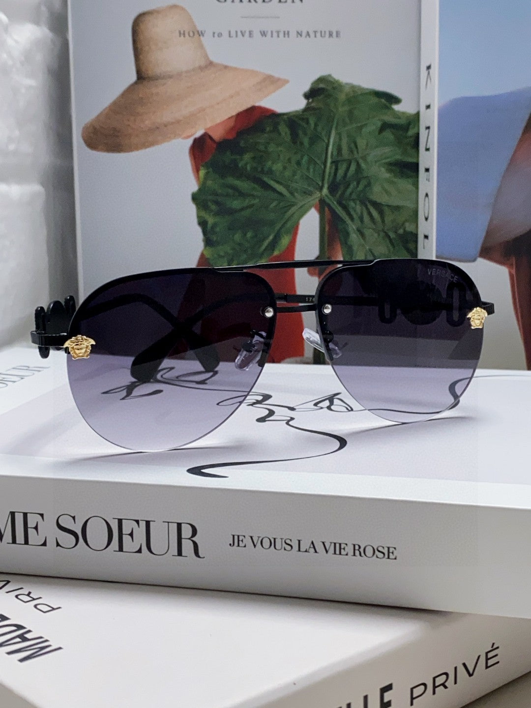 Versace Polarized Fashion Gray Lens Sunglasses for Men & Women