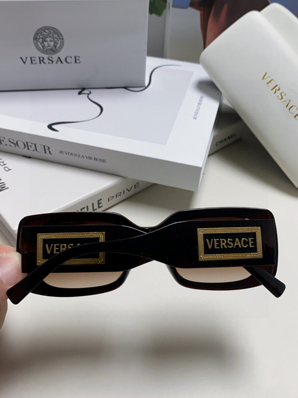 Versace Polarized Fashion Silver Lens Sunglasses for Men & Women - 416373 - detail image 4