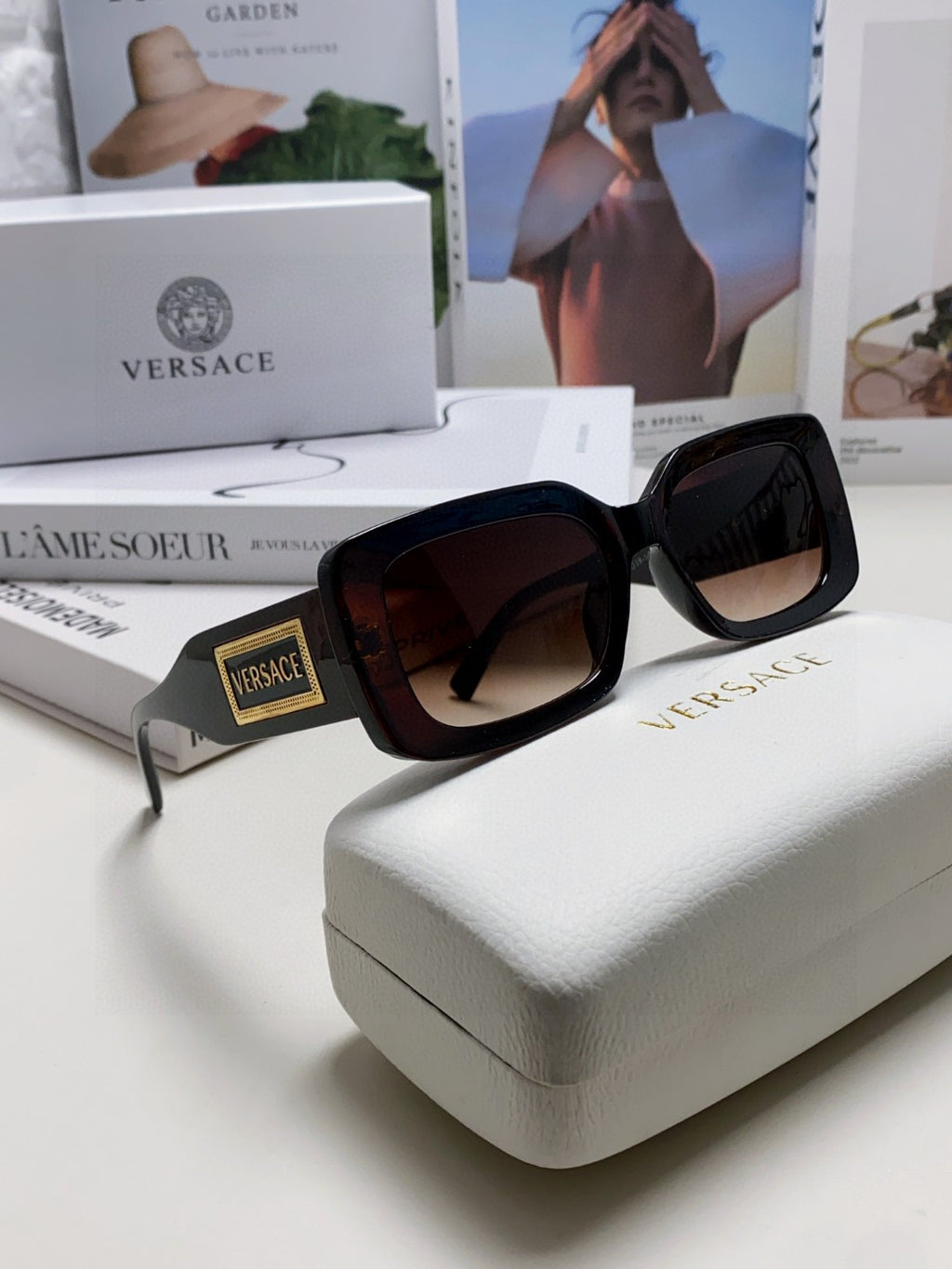 Versace Polarized Fashion Silver Lens Sunglasses for Men & Women - 416373 - detail image 7