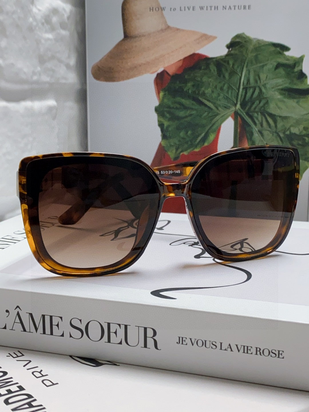 Burberry Oversized Black Lens Sunglasses for Men & Women - 416060