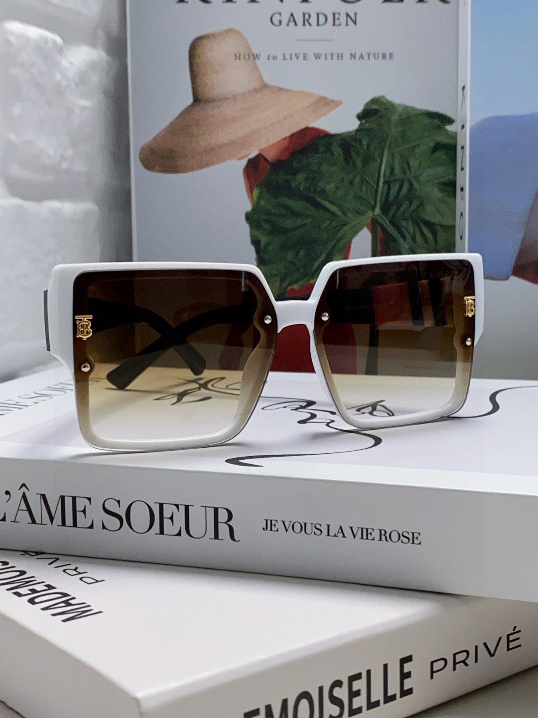 Burberry Oversized Brown Lens Sunglasses for Women