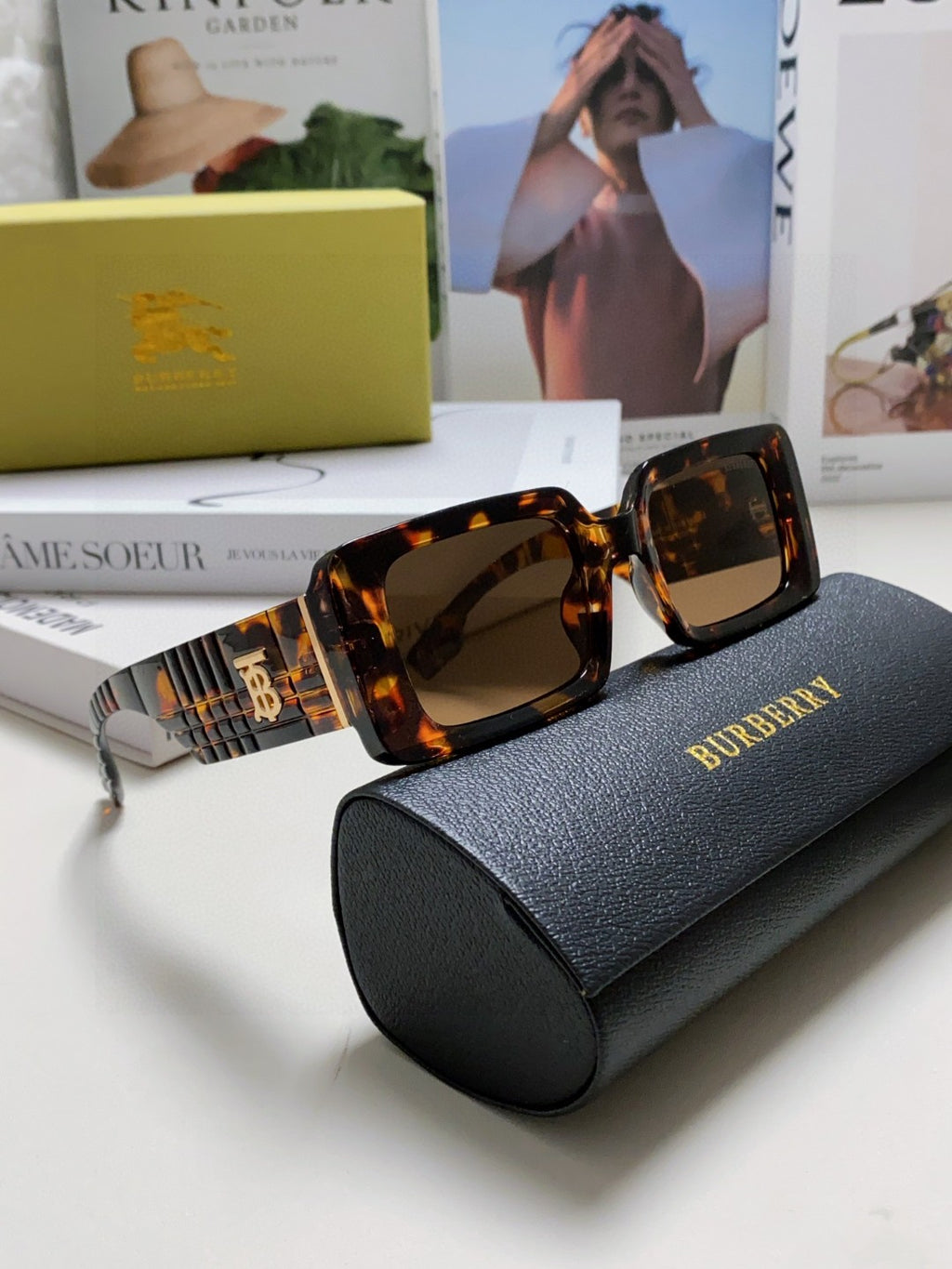 Burberry Square Gray Lens Sunglasses for Men & Women - 416064 - detail image 7