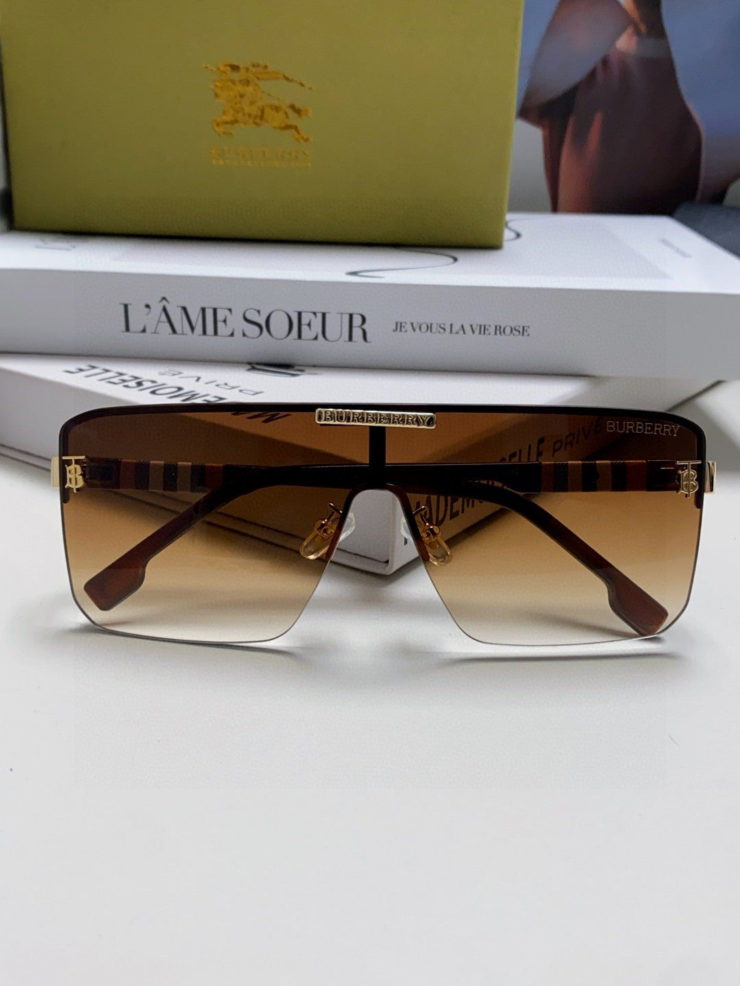 Burberry Fashion Brown Lens Sunglasses for Men - detail image 6