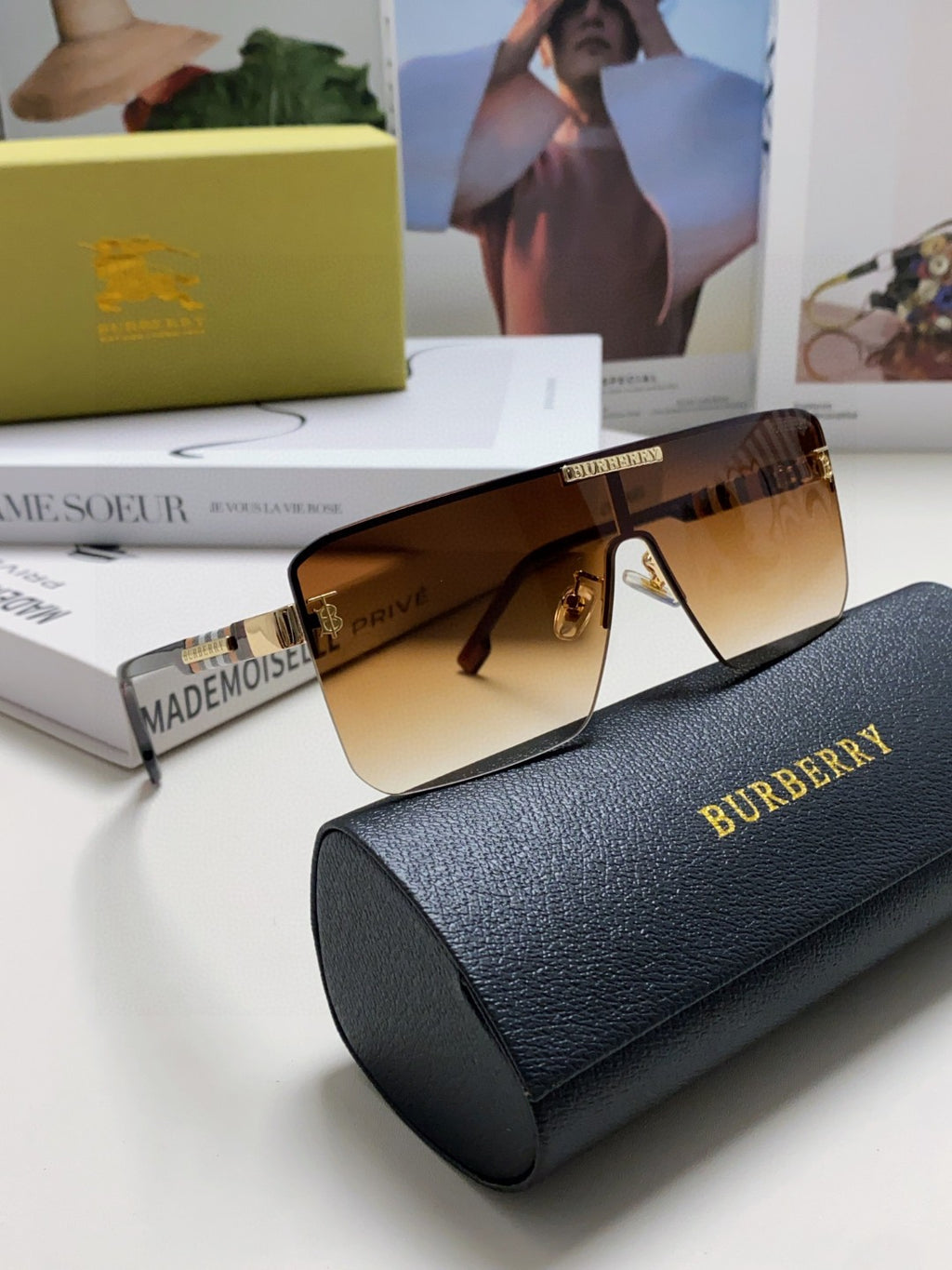 Burberry Fashion Brown Lens Sunglasses for Men - detail image 7