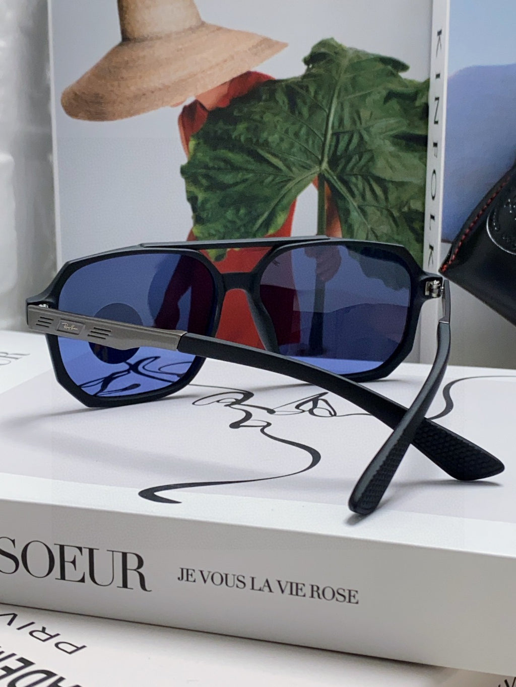 Ray-Ban Polarized Square Blue Lens Sunglasses for Men & Women - 450101 - detail image 2