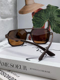Ray-Ban Polarized Square Black Lens Sunglasses for Men & Women - 450103