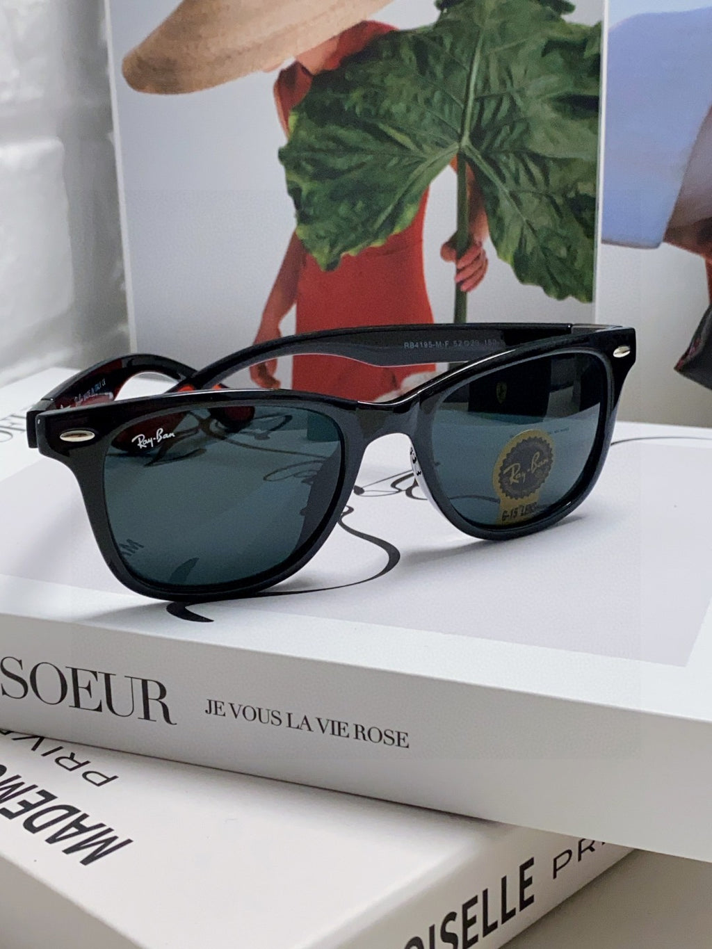 Ray-Ban Polarized Fashion Black Lens Sunglasses for Men & Women