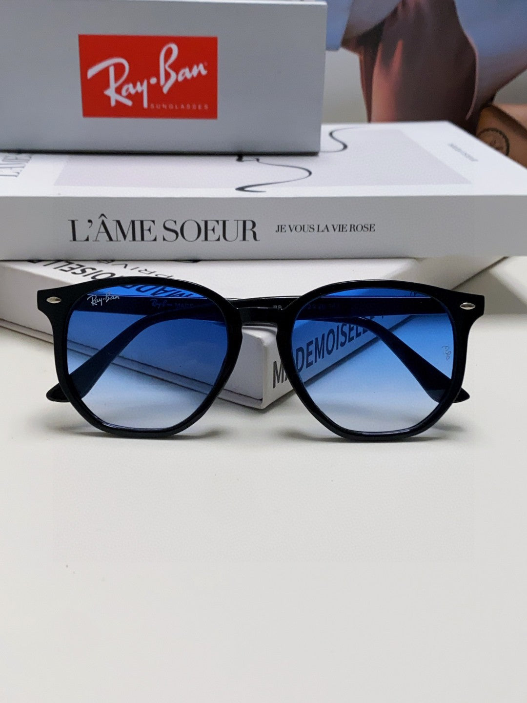 Ray-Ban RB4306 Oversized Black Lens Sunglasses for Men & Women - 416654 - detail image 8