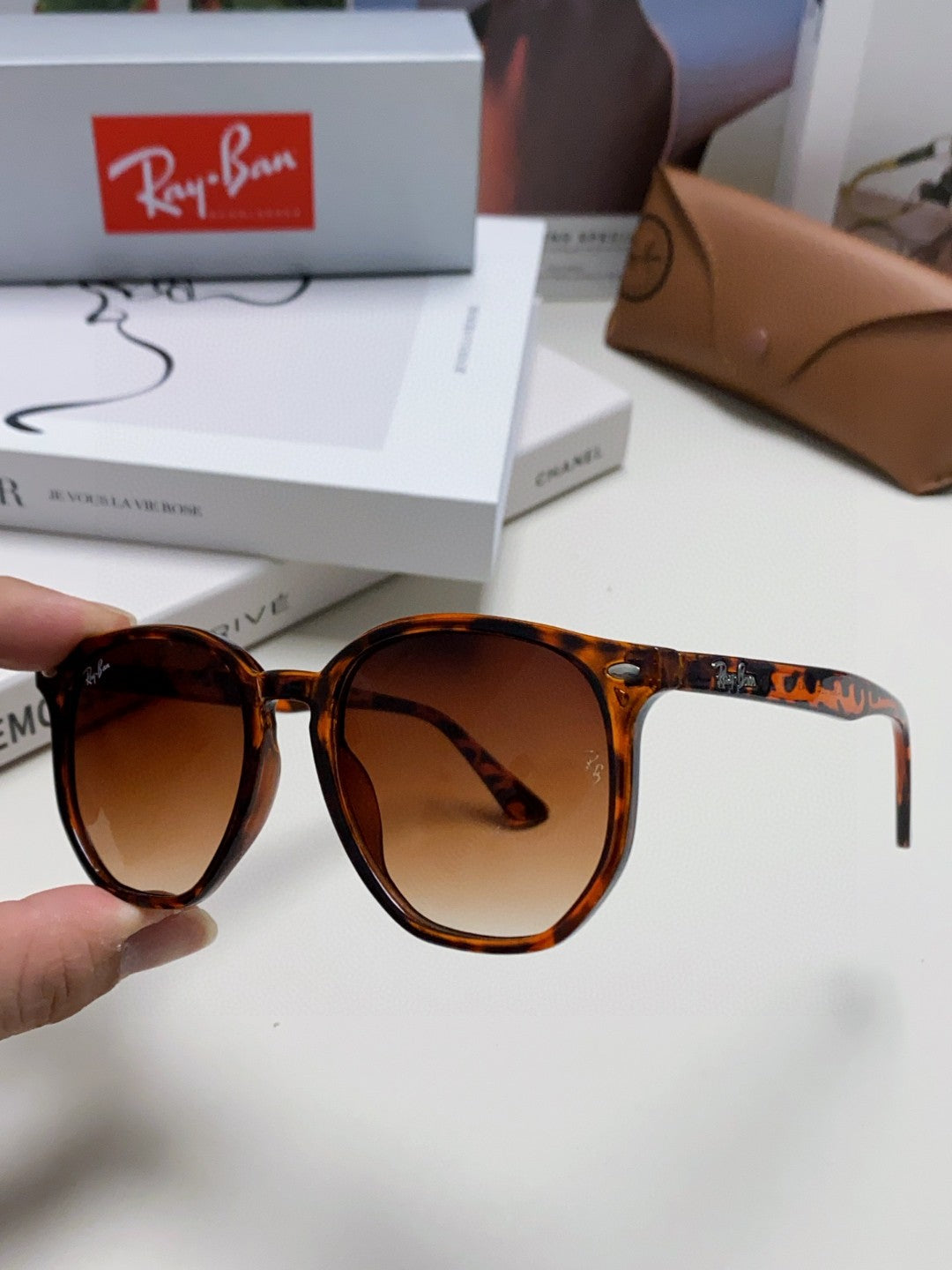 Ray-Ban RB4306 Oversized Brown Lens Sunglasses for Men & Women - 450111 - detail image 7