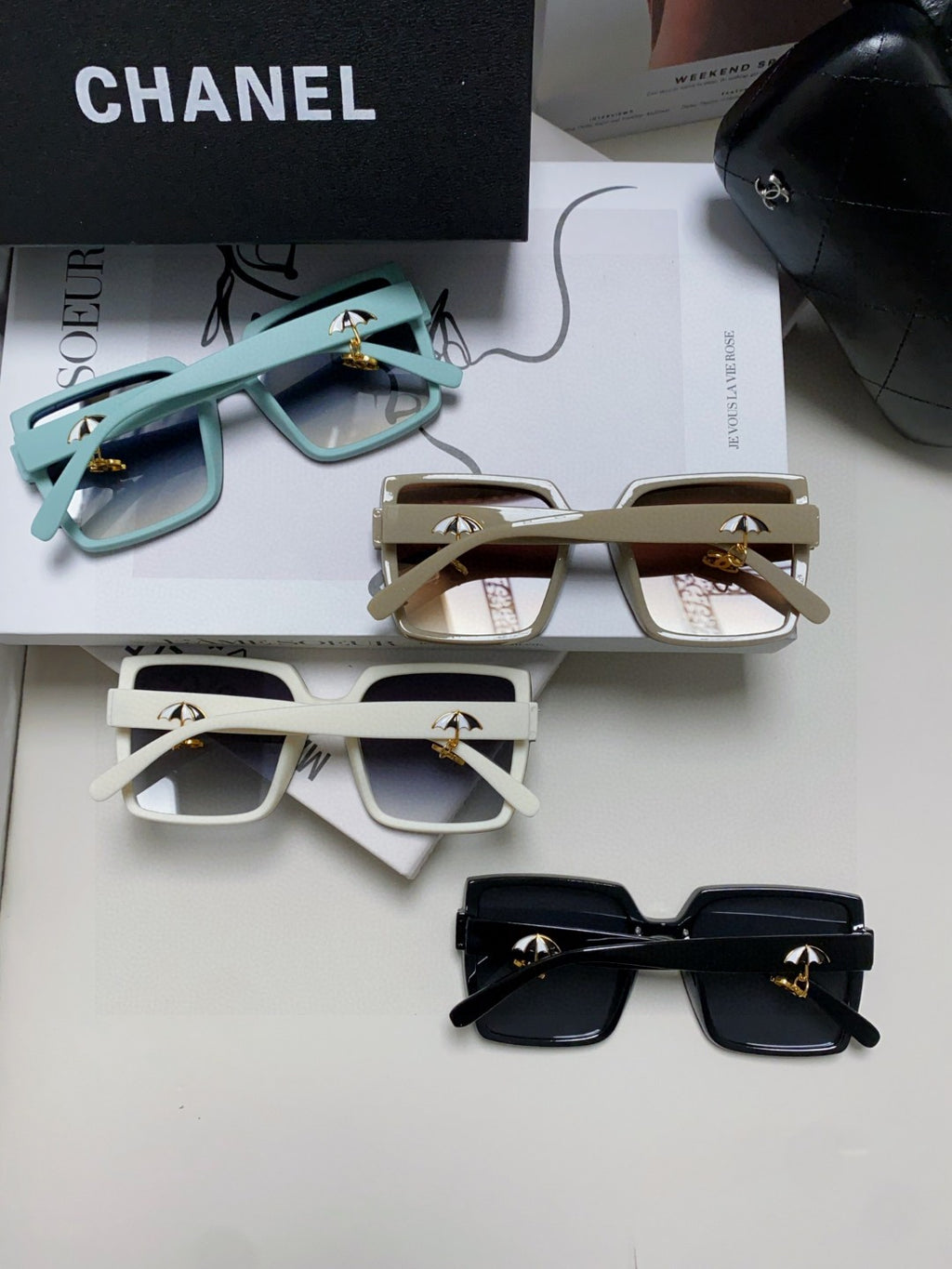 Chanel Photochromic Oversized Brown Lens Sunglasses for Men & Women - detail image 8
