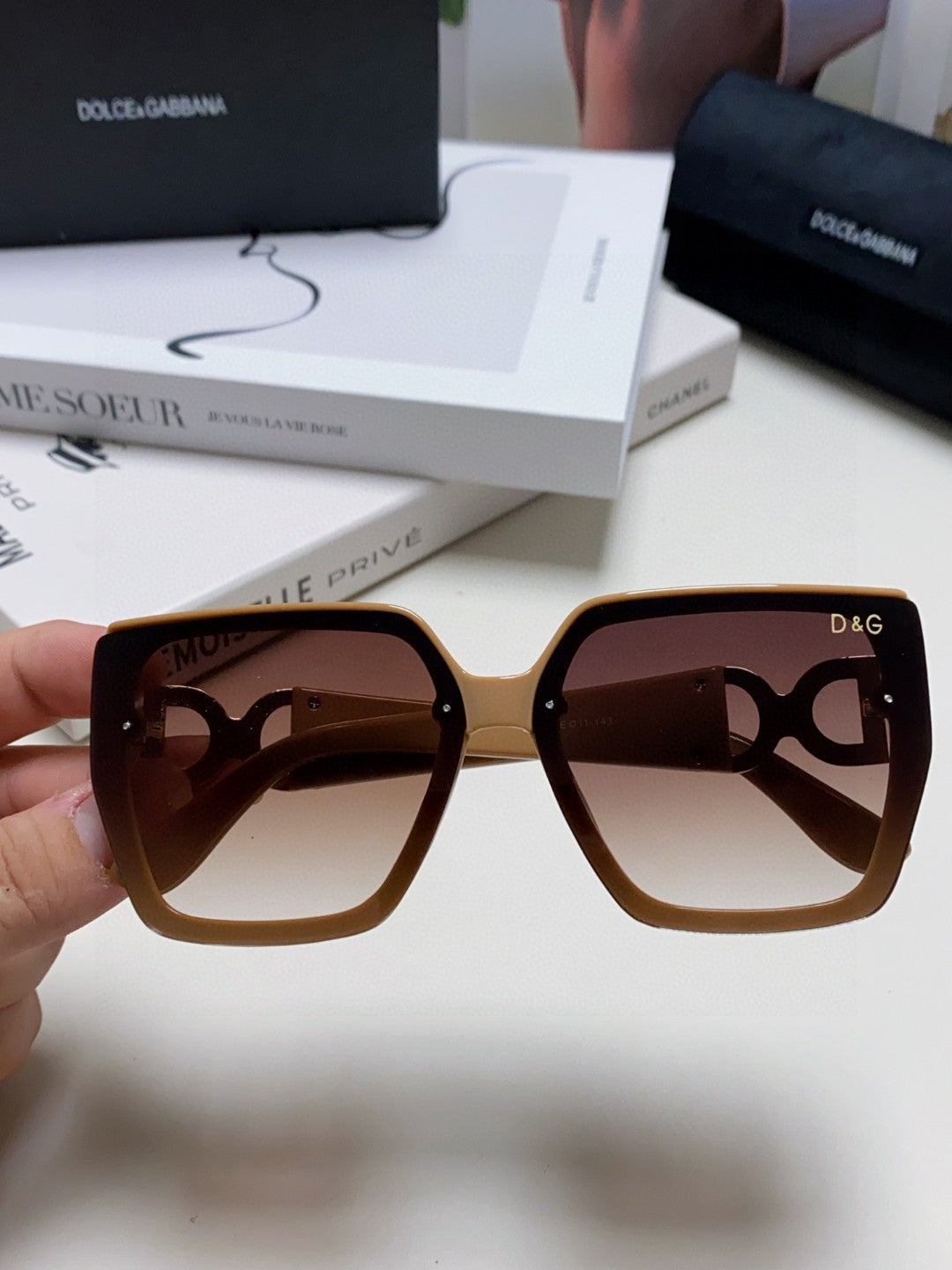 Dolce & Gabbana Oversized Red Lens Sunglasses for Men & Women - 466452 - detail image 3