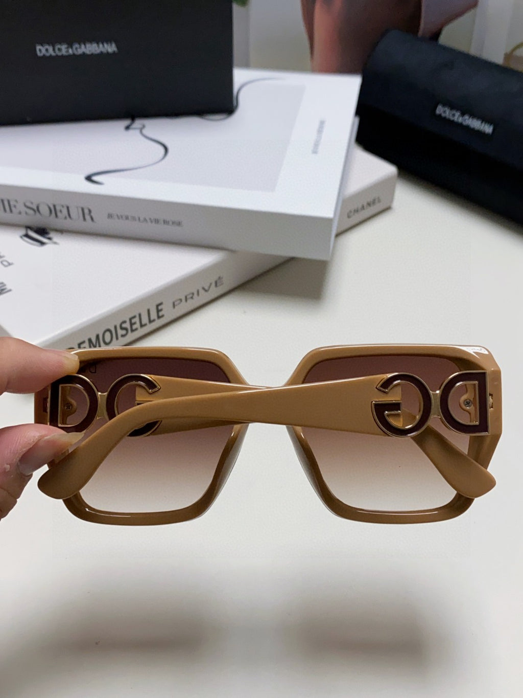 Dolce & Gabbana Oversized Red Lens Sunglasses for Men & Women - 466452 - detail image 4