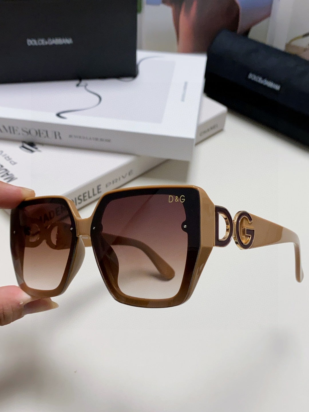 Dolce & Gabbana Oversized Red Lens Sunglasses for Men & Women - 466452 - detail image 5