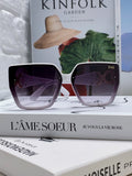 Dolce & Gabbana Oversized Silver Lens Sunglasses for Men & Women - 466453