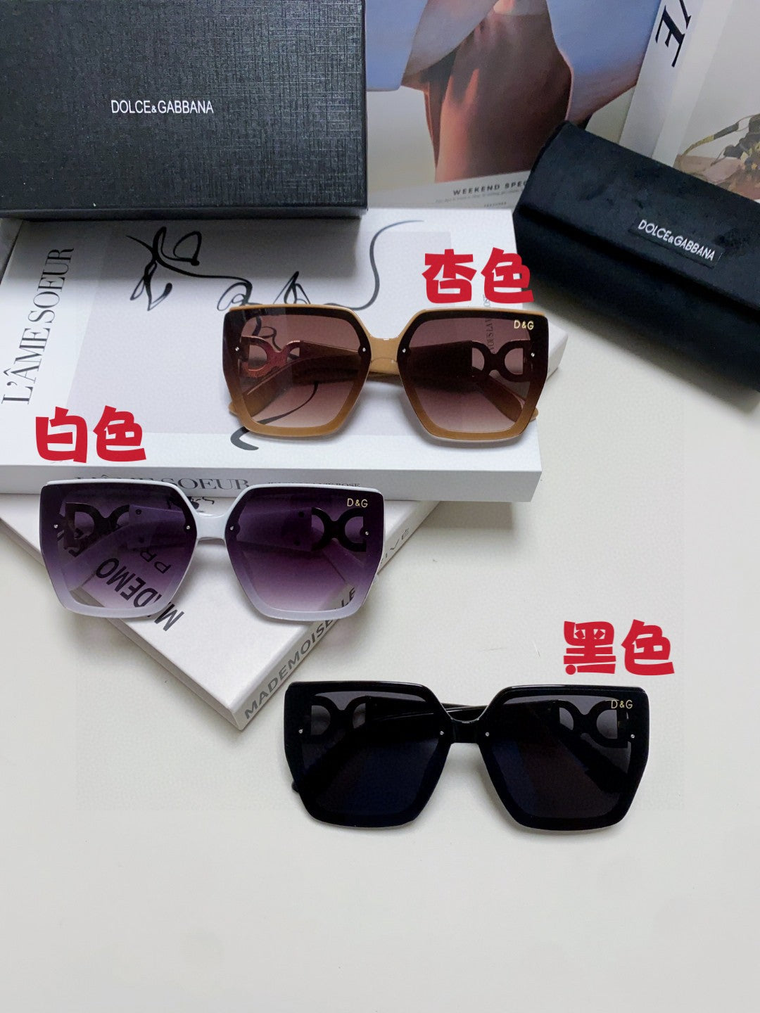 Dolce & Gabbana Oversized Silver Lens Sunglasses for Men & Women - 466453 - detail image 9