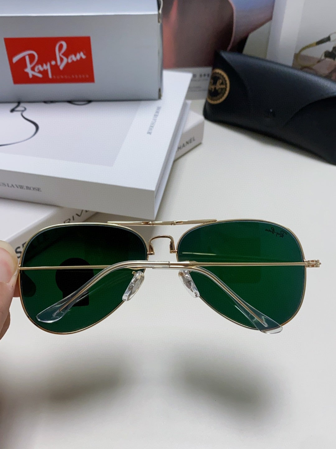 Ray-Ban RB3479 Folding Aviator Brown Lens Sunglasses for Men & Women - detail image 3