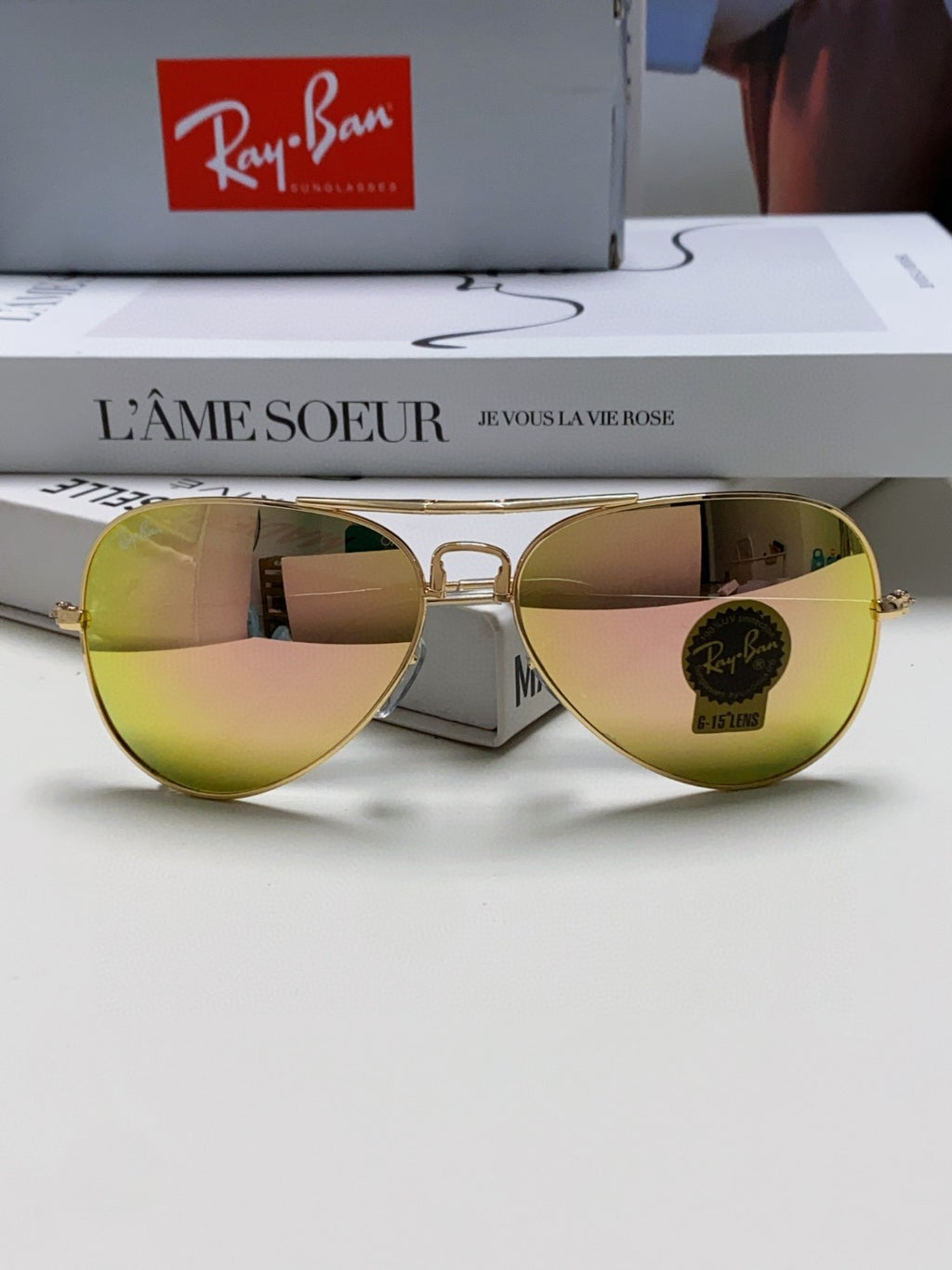 Ray-Ban RB3479 Folding Aviator Brown Lens Sunglasses for Men & Women - detail image 5