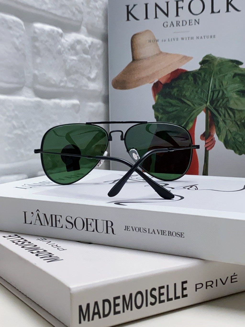 Ray-Ban RB3479 Folding Aviator Green Lens Sunglasses for Men & Women - detail image 2