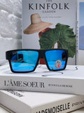 Ray-Ban RB1532 Polarized Square Blue Lens Sunglasses for Men