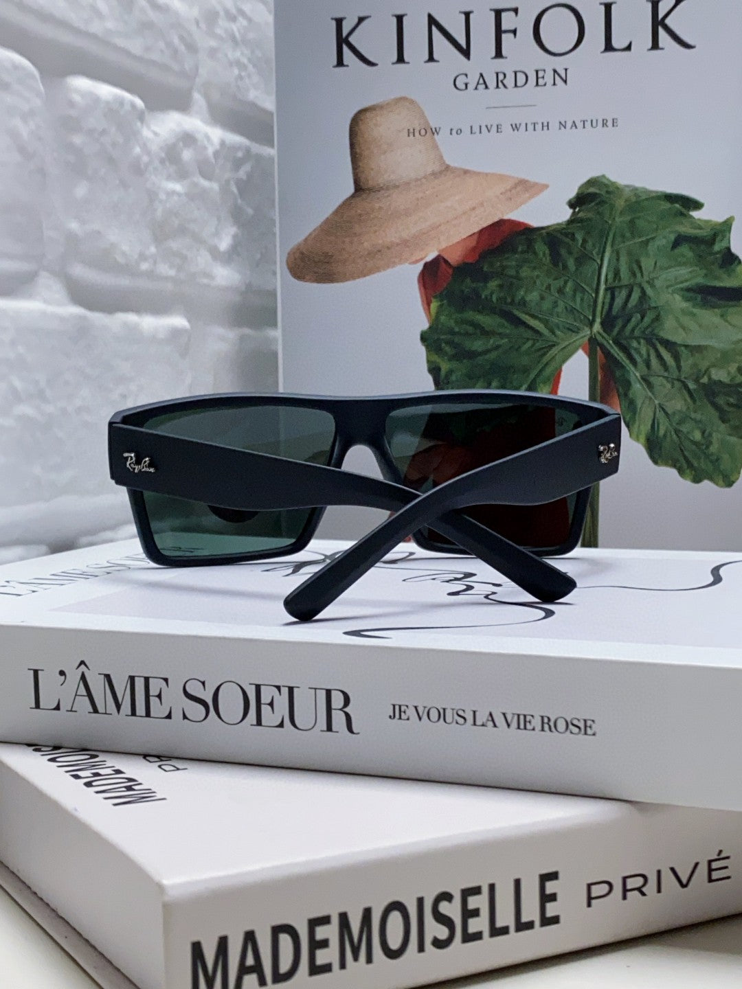 Ray-Ban RB1532 Polarized Square Black Lens Sunglasses for Men - detail image 2
