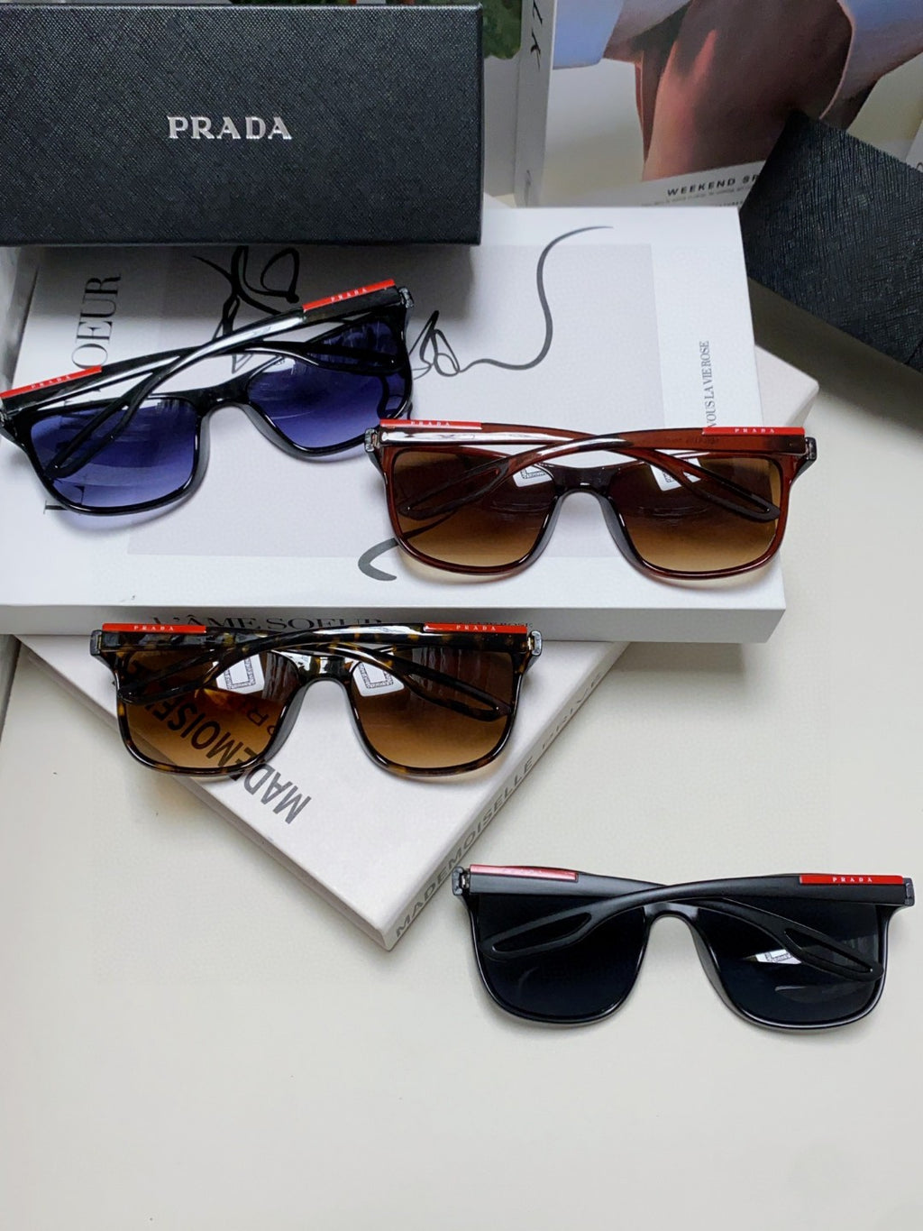 Prada Polarized Fashion Brown Lens Sunglasses for Men & Women - 415708 - detail image 8
