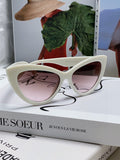Miu Miu Cat-Eye Silver Lens Sunglasses for Men & Women - 487696