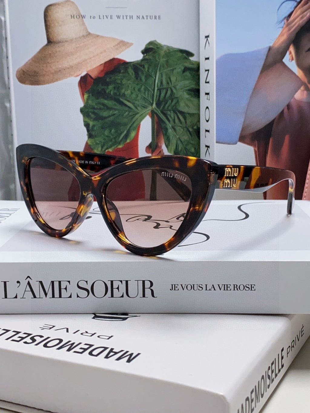Miu Miu Cat-Eye Brown Lens Sunglasses for Men & Women - 998416 - detail image 2