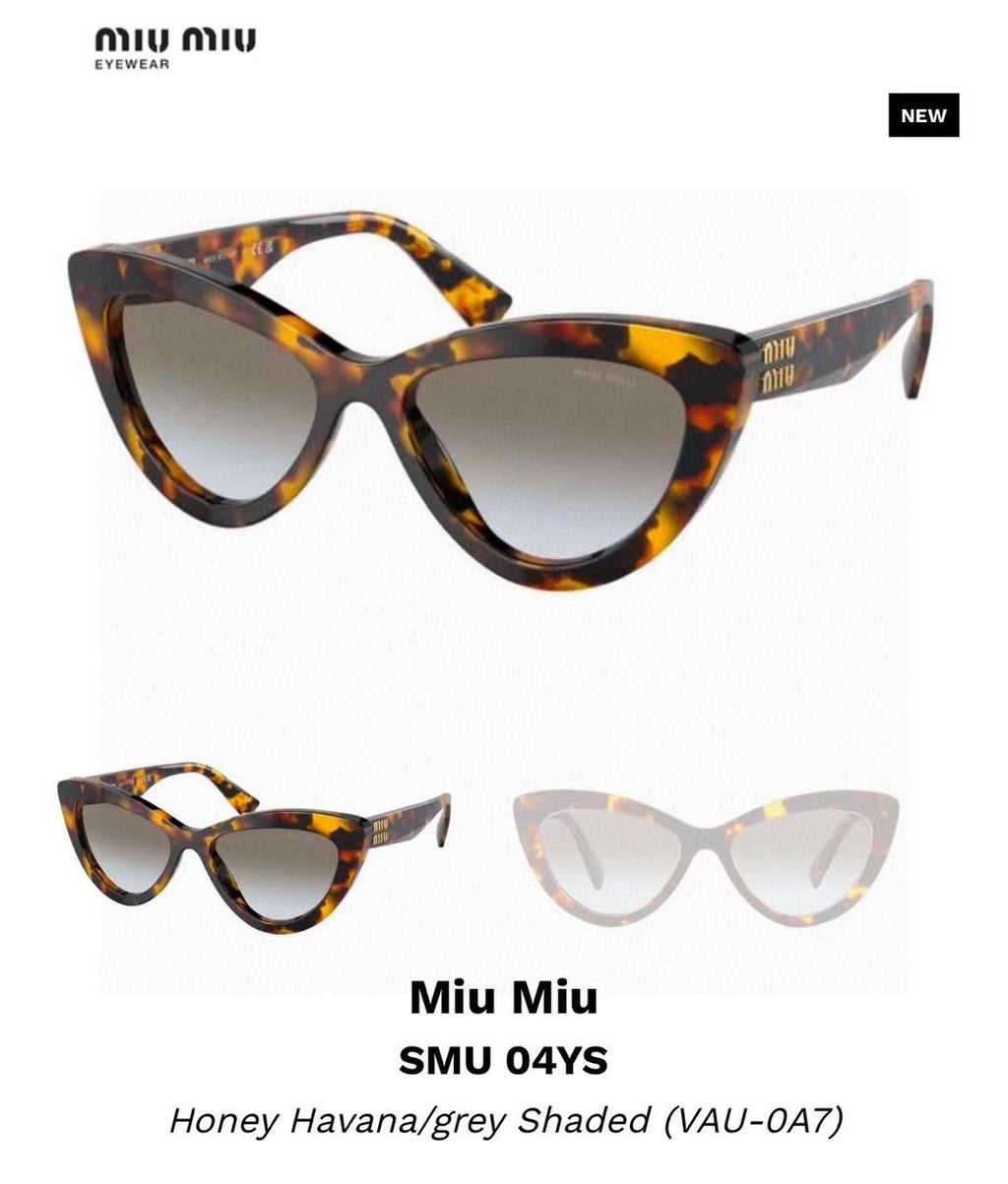 Miu Miu Cat-Eye Brown Lens Sunglasses for Men & Women - 998416