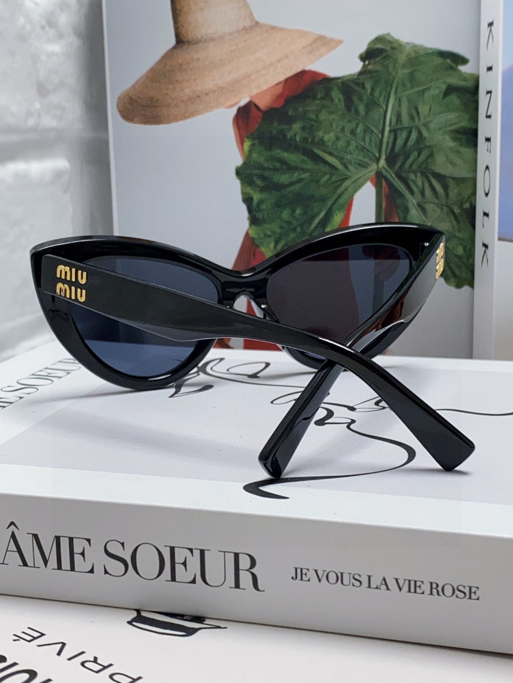 Miu Miu Cat-Eye Gray Lens Sunglasses for Men & Women - 998417 - detail image 4