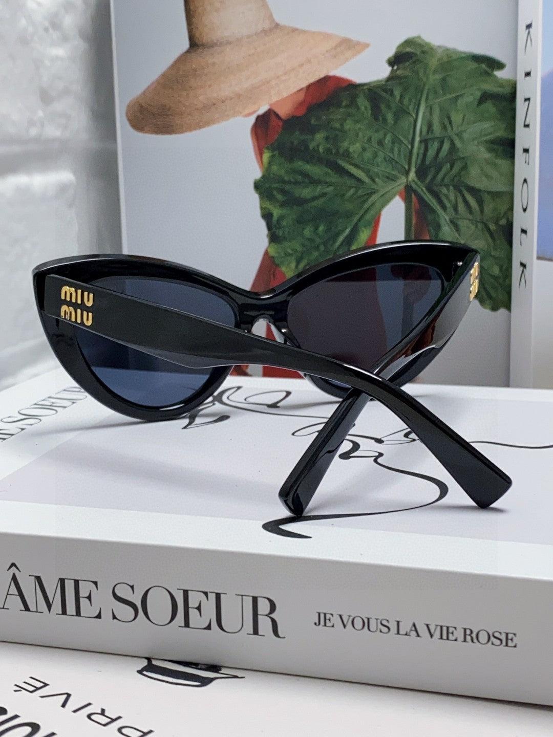 Miu Miu Cat-Eye Gray Lens Sunglasses for Men & Women - 998417 - detail image 4