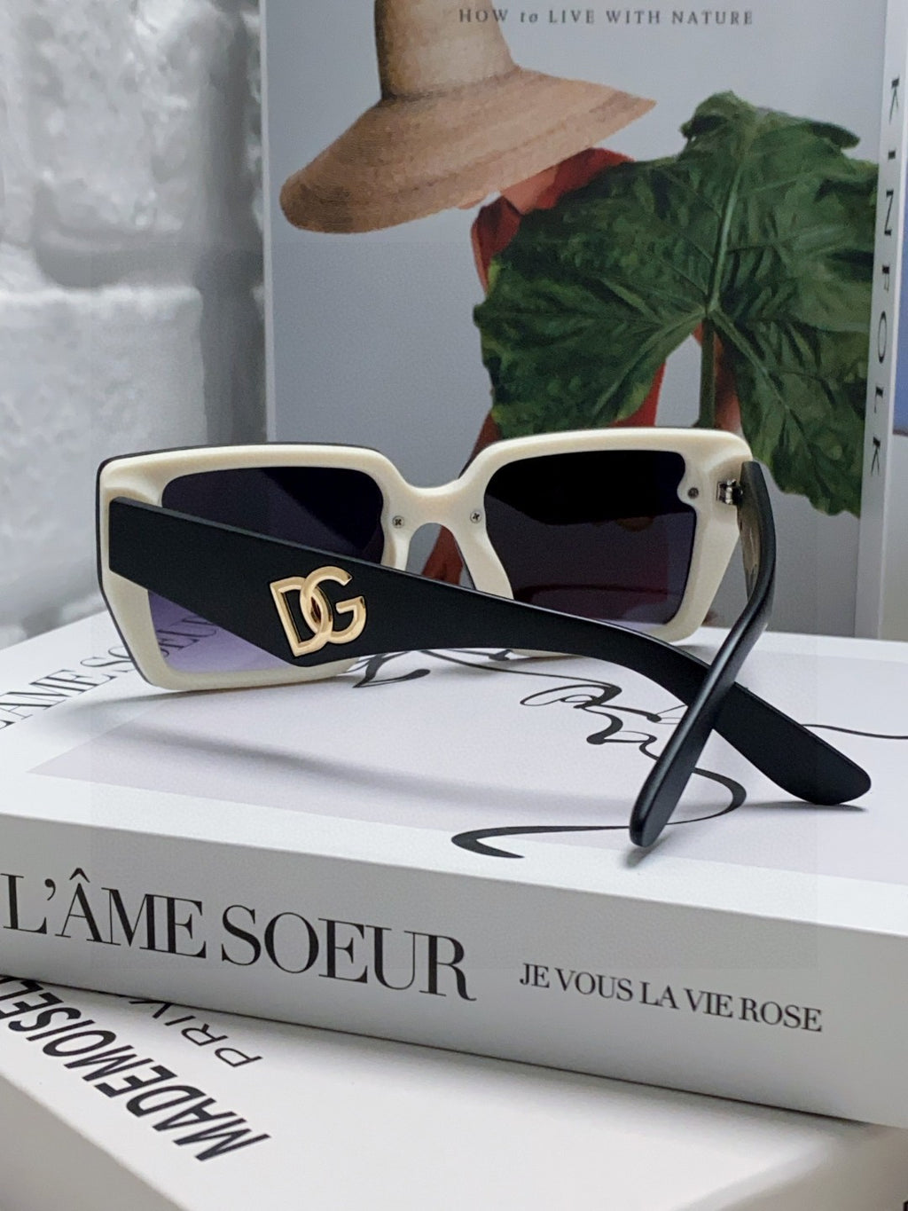 Dolce & Gabbana Oversized Purple Lens Sunglasses for Women