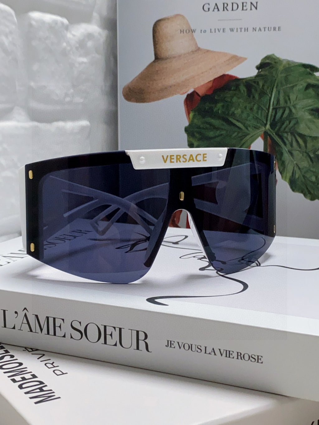 Versace Oversized Black Lens Sunglasses for Men & Women - 432813