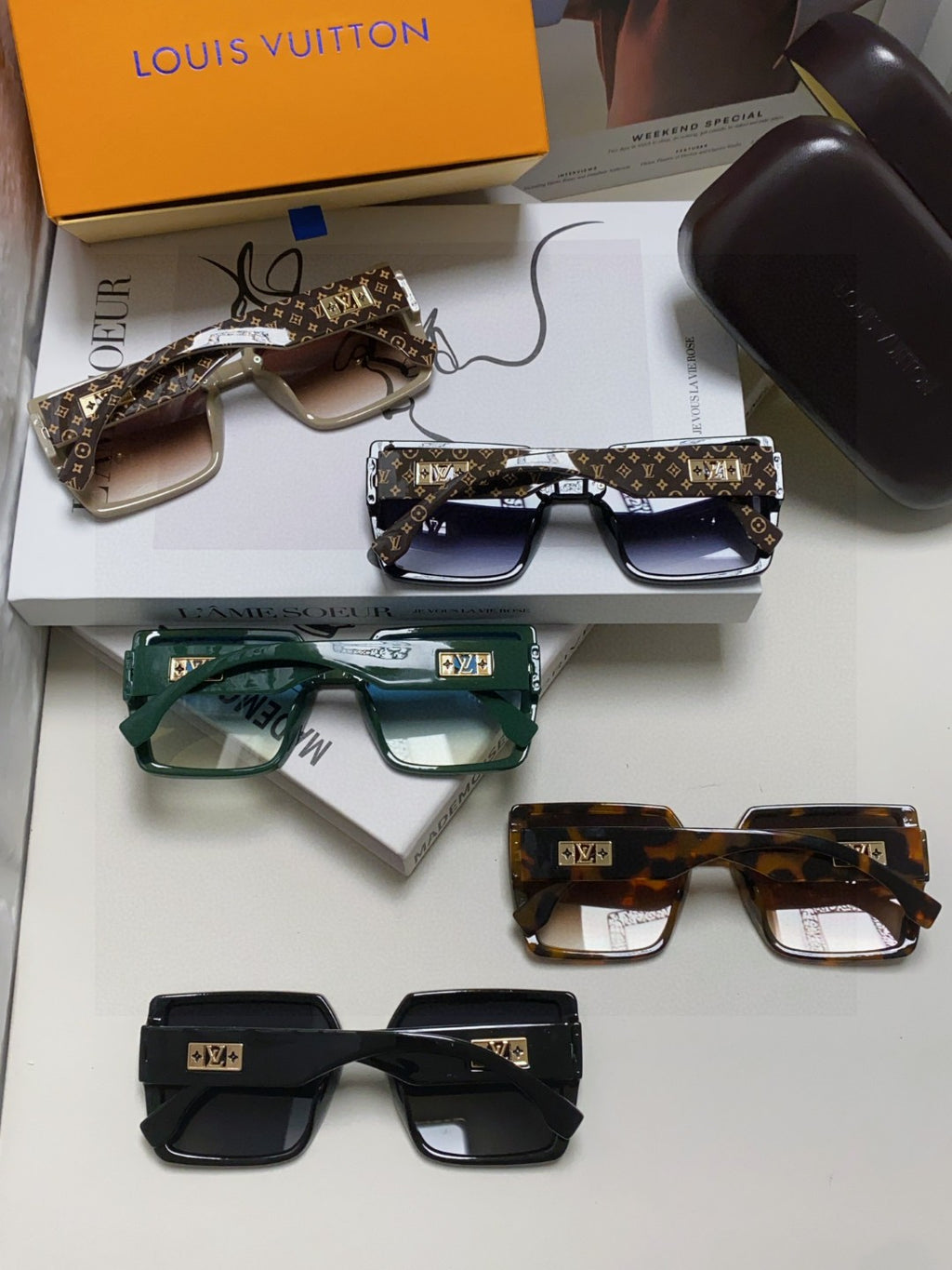 Louis Vuitton Polarized Oversized Gray Lens Sunglasses for Men & Wome - 371385 - detail image 8