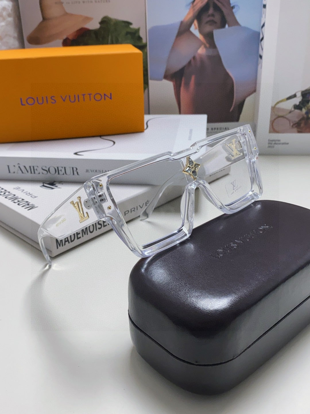 Louis Vuitton Square Silver Lens Sunglasses for Men & Women - 933775 - detail image 6