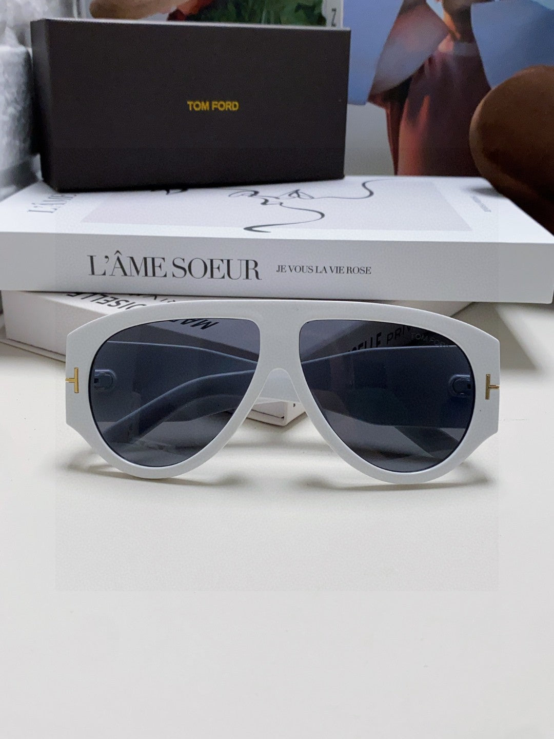 Tom Ford Aviator Black Lens Sunglasses for Men & Women - 935476 - detail image 5