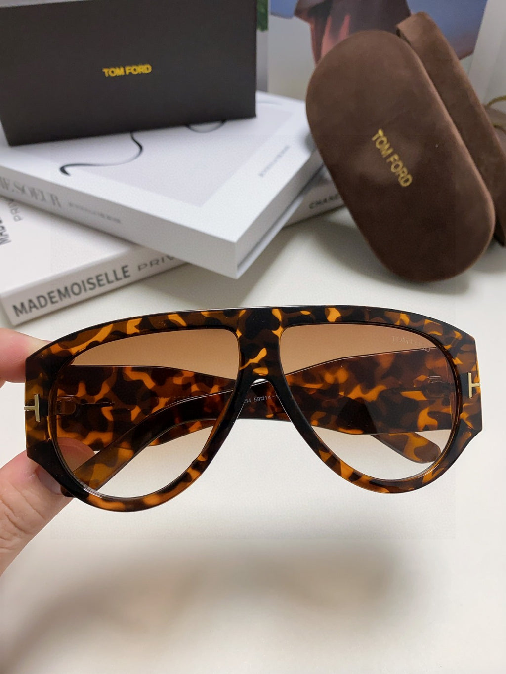 Tom Ford Aviator Brown Lens Sunglasses for Men & Women - 935478 - detail image 3