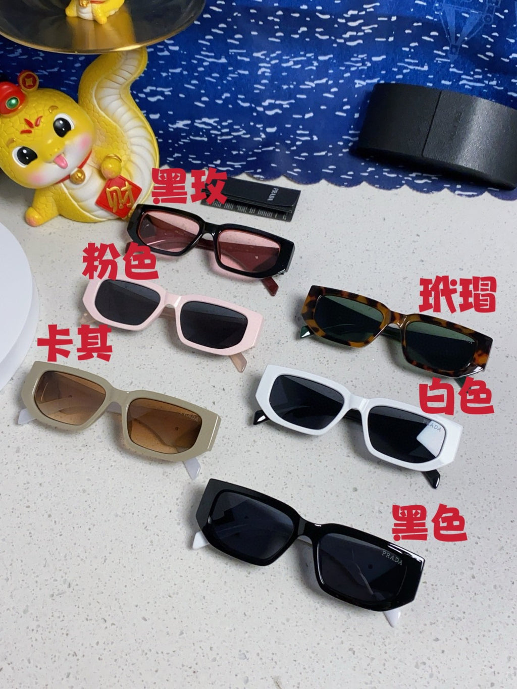 Prada Square Silver Lens Sunglasses for Men & Women - 372080 - detail image 11