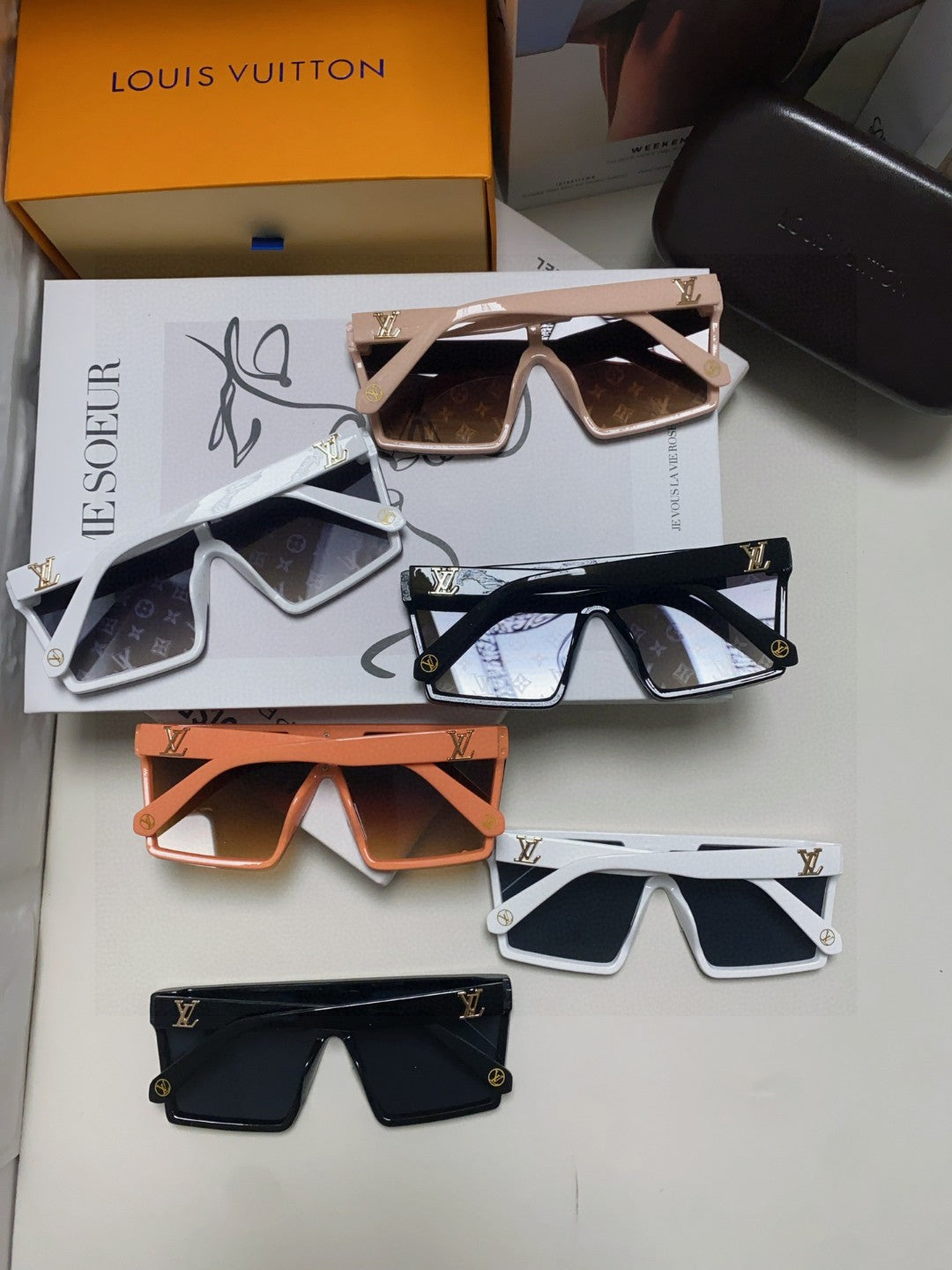 Louis Vuitton Fashion Blue Lens Sunglasses for Men - 371267 - detail image 8