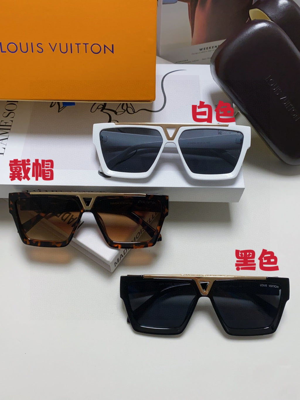 Louis Vuitton Fashion Brown Lens Sunglasses for Men - detail image 9
