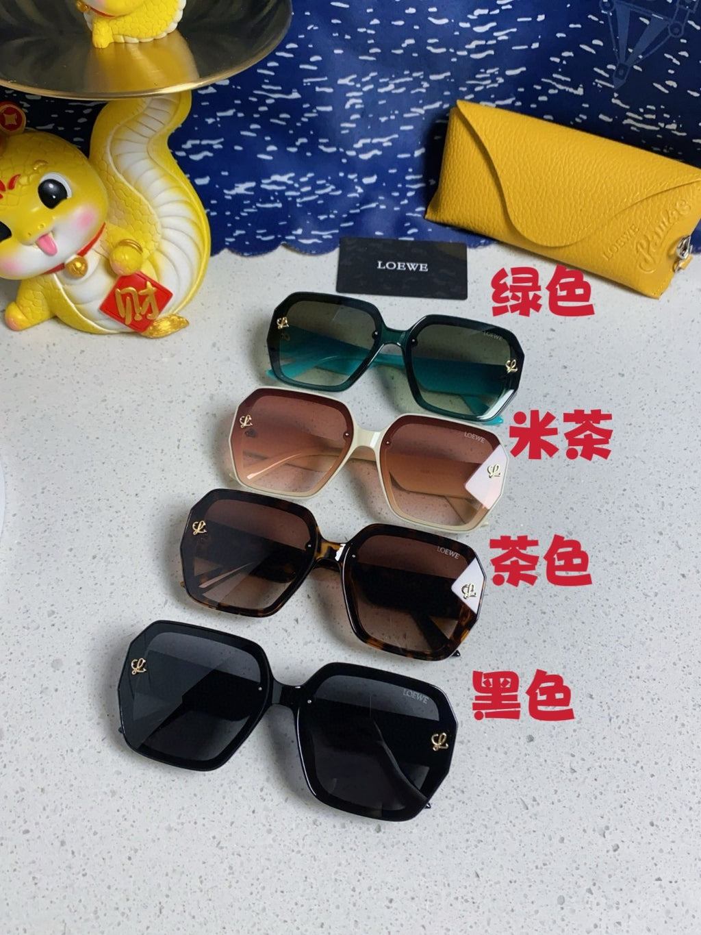 Loewe Square Silver Lens Sunglasses for Women - detail image 11