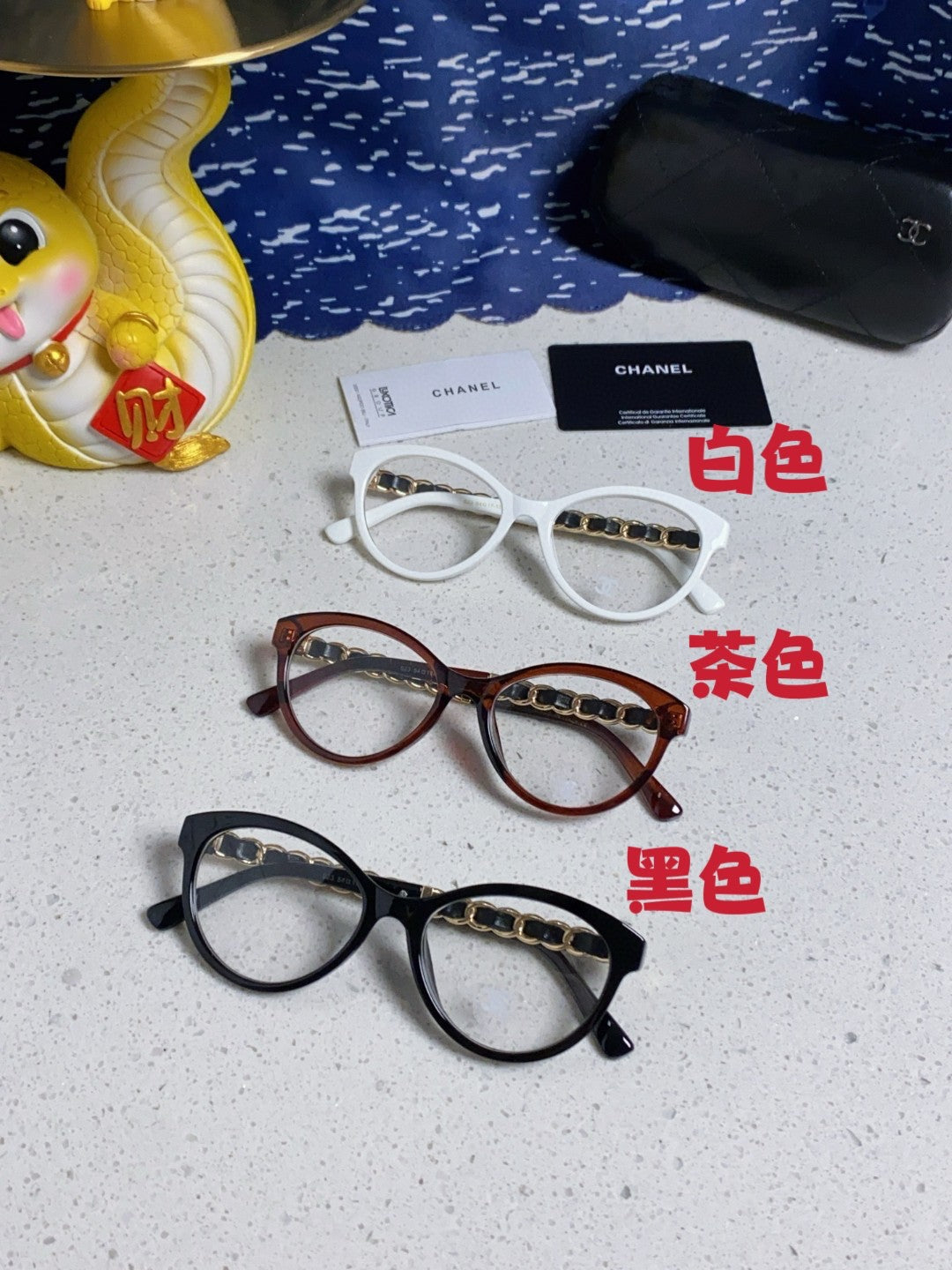 Chanel Cat-Eye Silver Lens Sunglasses for Women - detail image 11