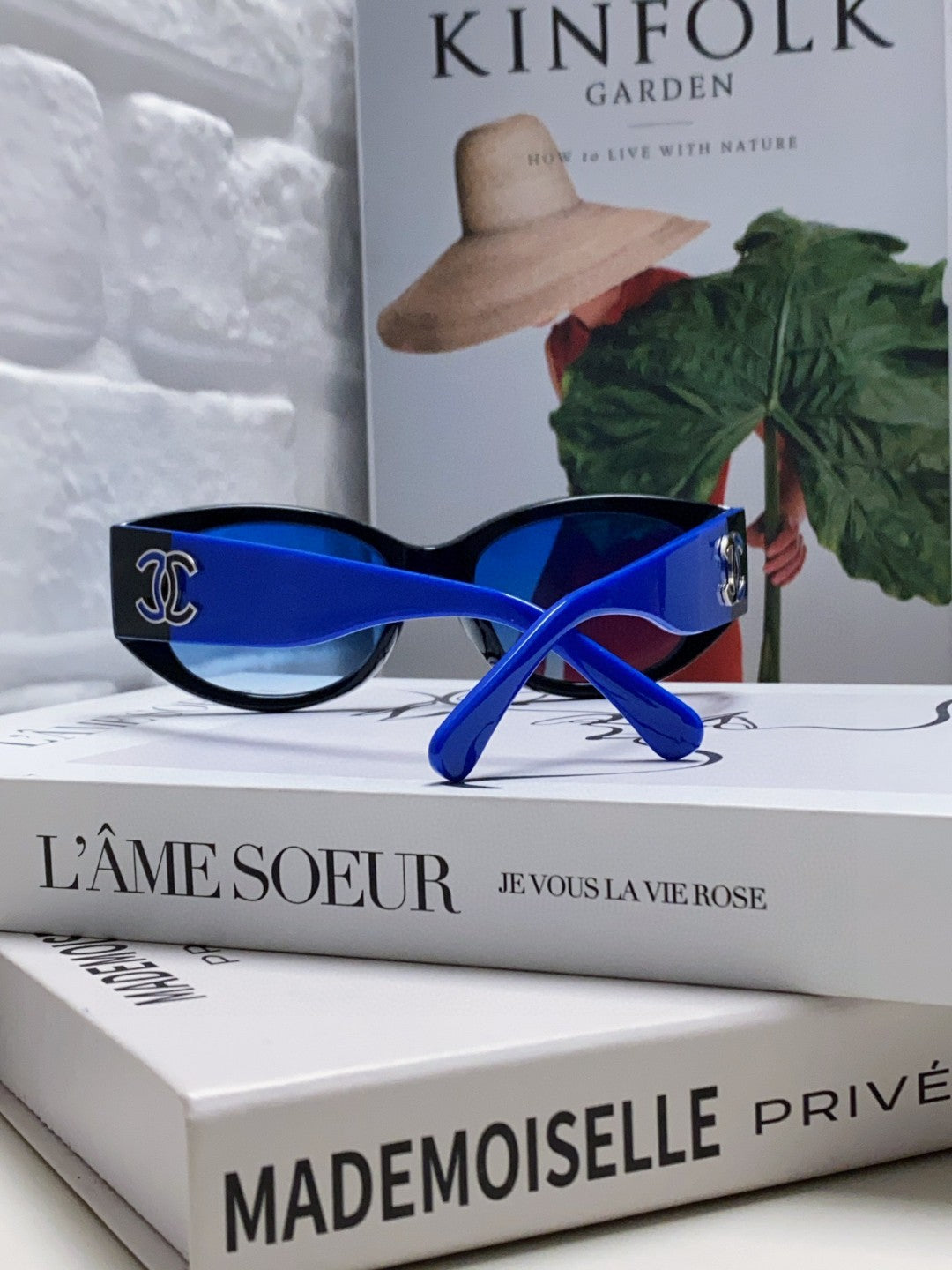 Chanel Oval Blue Lens Sunglasses for Men & Women - 382156 - detail image 2