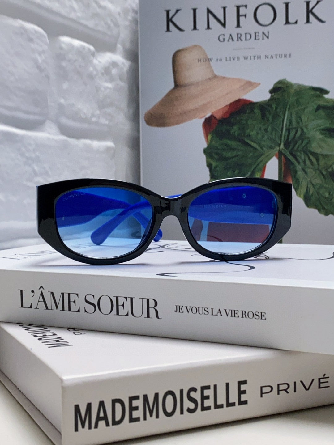 Chanel Oval Blue Lens Sunglasses for Men & Women - 382156