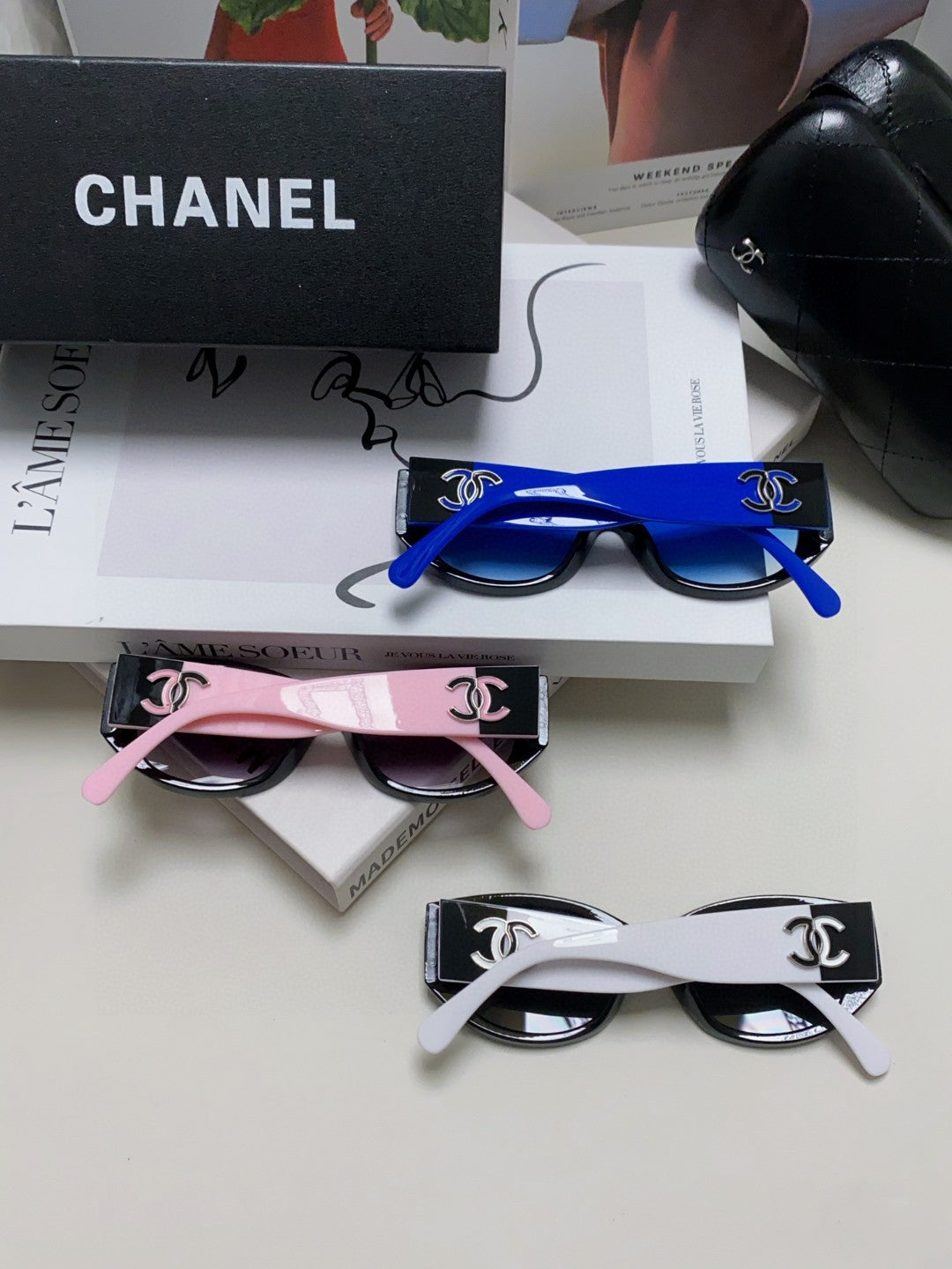 Chanel Oval Gray Lens Sunglasses for Men & Women - detail image 10