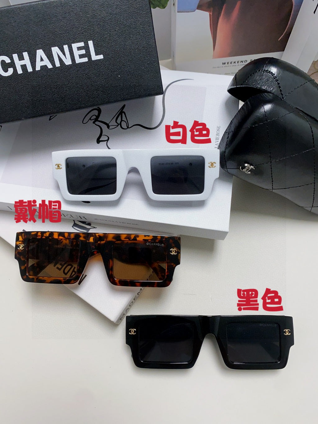 Chanel Square Brown Lens Sunglasses for Men & Women - 382160 - detail image 9
